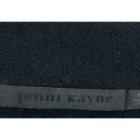 Jenni Kayne Wool Yak Knit Open Front Sweater Coat Cardigan POCKETS Black SMALL - Picture 13 of 14